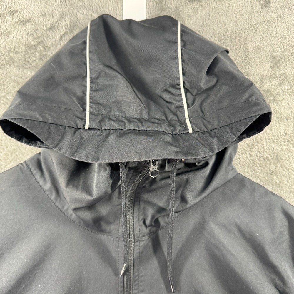 Nike Sportswear Mens XL Black Half Zip Windbreaker Hooded Anorak Jacket Pullover - Picture 8 of 12